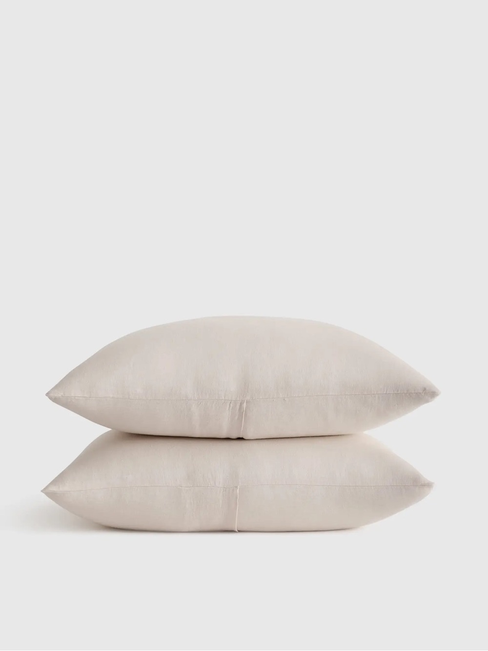 New Quince European Linen Sham Set KING size SAND color $45